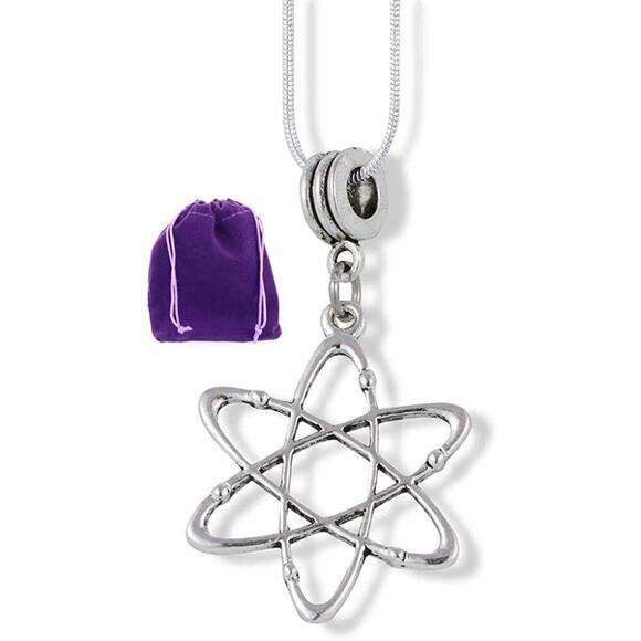 Science Atomic Chemistry Physics School Necklace - Picture 1 of 4